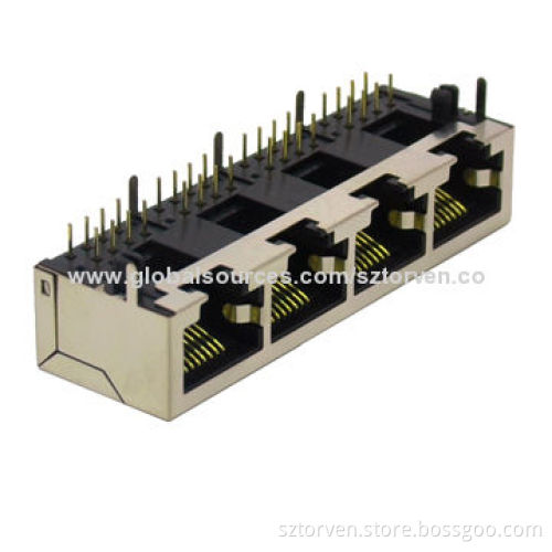 Side Entry Modular Jack, 1 x 4, Tab Down Available in 1 x 1-1 x 8 Poles